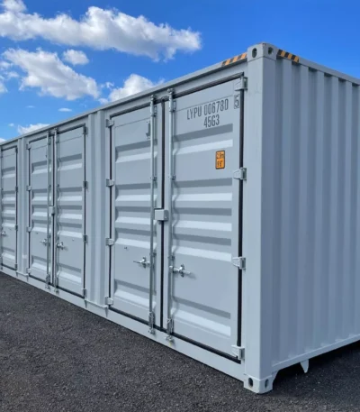 40FT High Cube Storage Shipping Container Conex w/4 Open Side Door 9.5′ Tall - M-W Containers