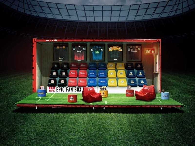 Kontener 20 stóp Epic Fan Box dla KFC